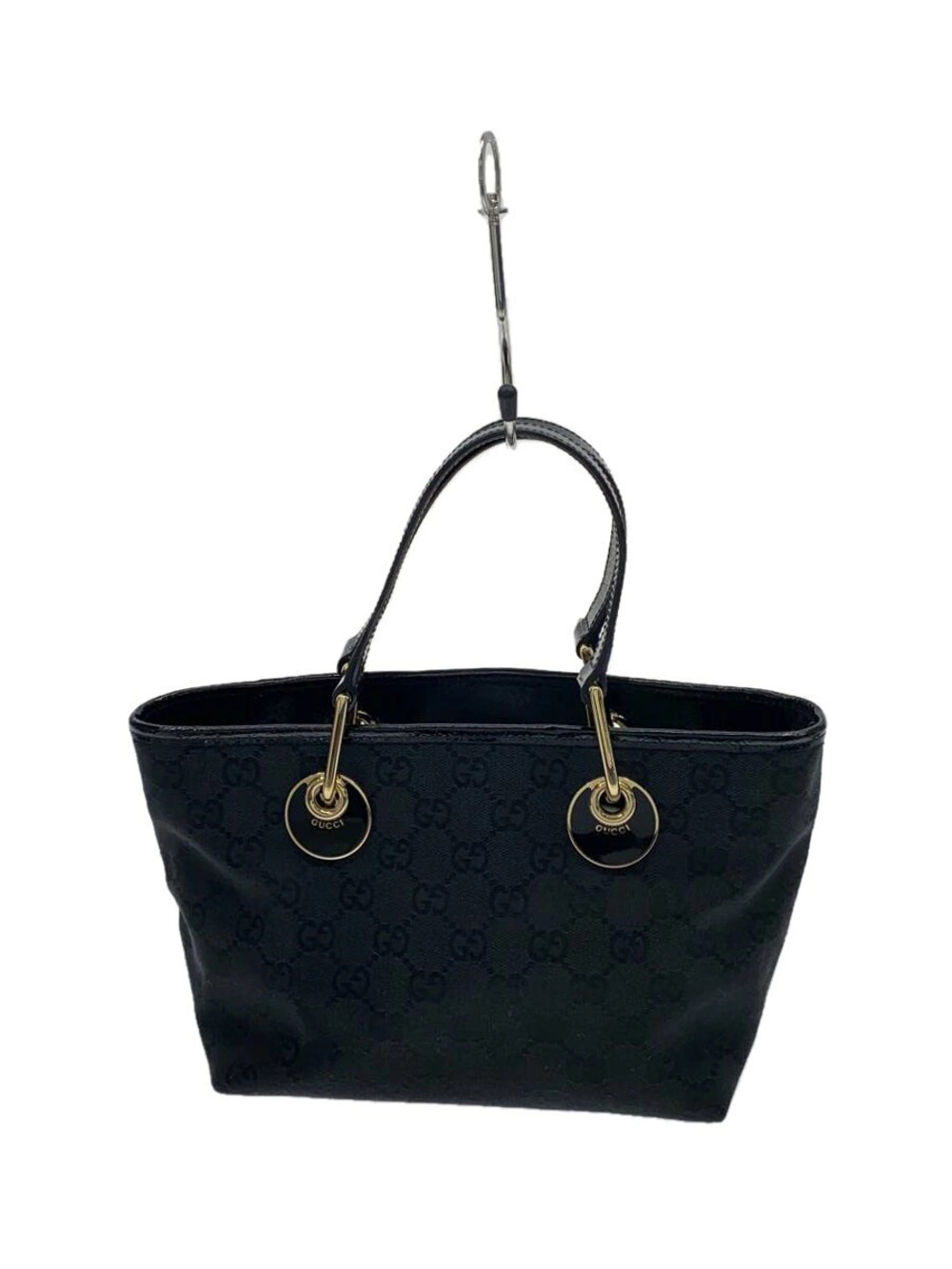 Gucci GG canvas Eclipse tote black monogram round Black